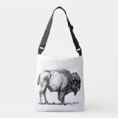 American Buffalo Bison Crossbody Tas (Voorkant)