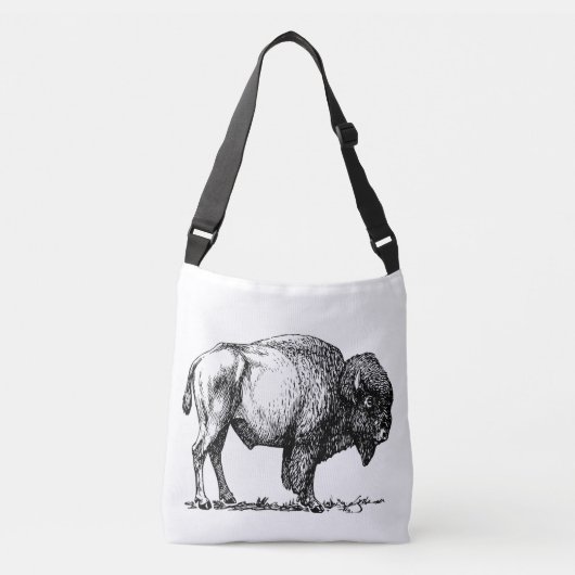 American Buffalo Bison Crossbody Tas (Voorkant)