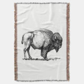 American Buffalo Bison Deken (Voorkant Verticaal)