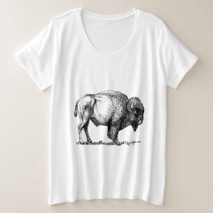 American Buffalo Bison Grote Maat T-shirt