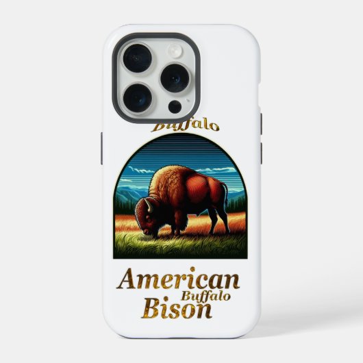 American Buffalo Bison iPhone Hoesje (Achterkant)
