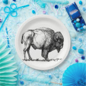 American Buffalo Bison Papieren Bordje (Feest)