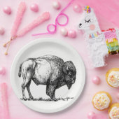 American Buffalo Bison Papieren Bordje (Feest)