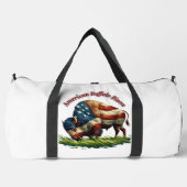 American Buffalo Bison Proudly Patriotic Plunjezak (Voorkant)