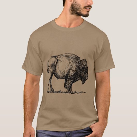 American Buffalo Bison T-shirt (Voorkant)