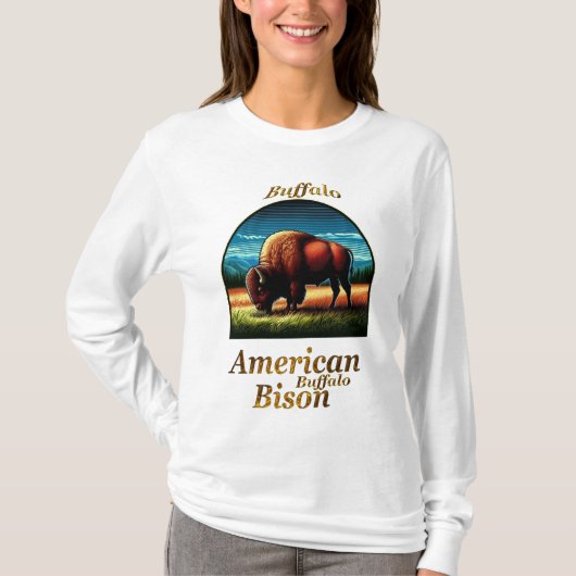 American Buffalo Bison T-shirt (Voorkant)