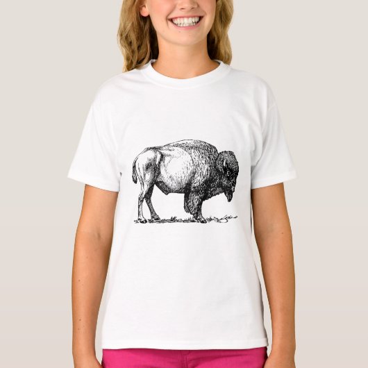 American Buffalo Bison T-shirt (Voorkant)