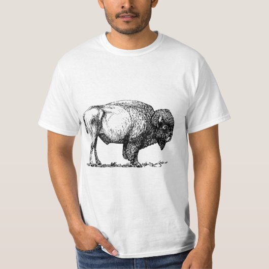 American Buffalo Bison T-shirt (Voorkant)