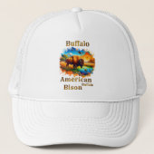 American Buffalo Bison Trucker Pet (Voorkant)