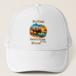American Buffalo Bison Trucker Pet