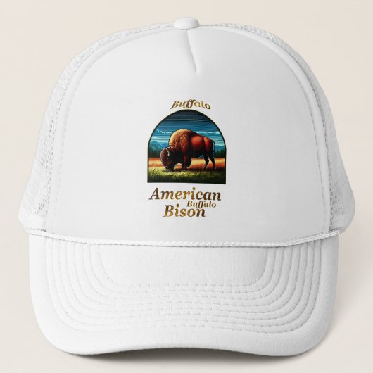 American Buffalo Bison Trucker Pet (Voorkant)