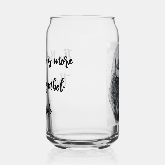 American Buffalo Blikvorm Glas (Rechts)