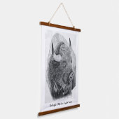 American Buffalo Hangend Wandkleed (Gebogen)