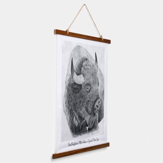 American Buffalo Hangend Wandkleed (Gebogen)