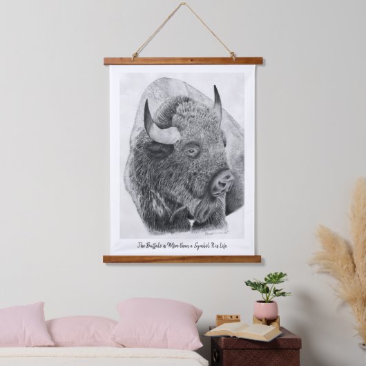 American Buffalo Hangend Wandkleed (Slaapkamer)