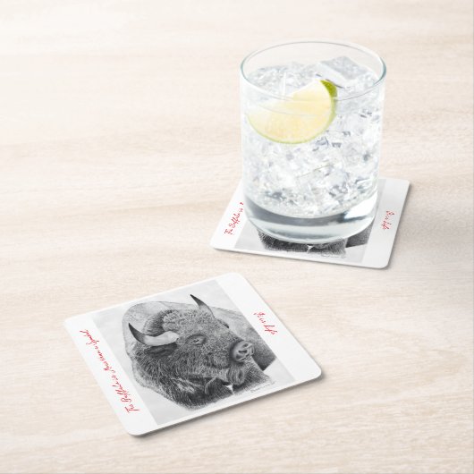 American Buffalo Kartonnen Onderzetters (Insitu)