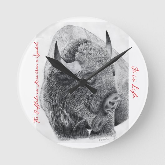 American Buffalo Ronde Klok (Voorkant)