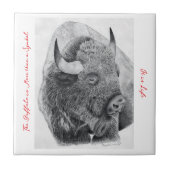 American Buffalo Tegeltje (Voorkant)