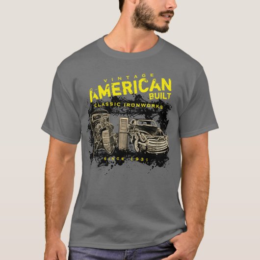 American Build Classic Ironworks, elke naam en dat T-shirt (Voorkant)