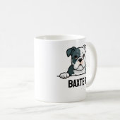 American Bulldog Custom Naam Schattige Huisdier Ho Koffiemok (Voorkant rechts)