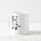American Bulldog Custom Naam Schattige Huisdier Ho Koffiemok (Voorkant links)