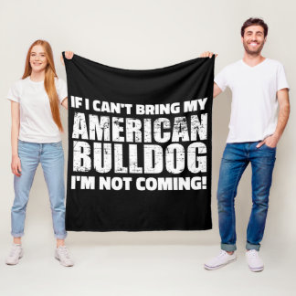 American Bulldog Engels Bulldog Lover Gift Fleece Deken
