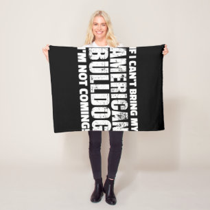 American Bulldog Engels Bulldog Lover Gift Fleece Deken