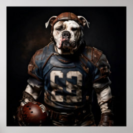 American Bulldog  Football Speler Poster
