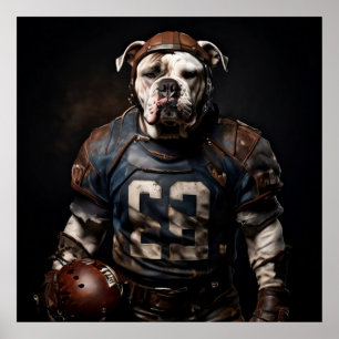 American Bulldog  Football Speler Poster