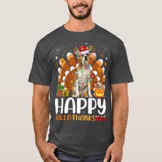 American Bulldog Halloween Happy Kerstfeest T-shirt