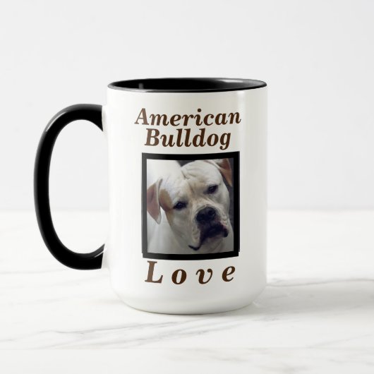 "American Bulldog Love" Dog Gift for her or Hem Mok (Links)