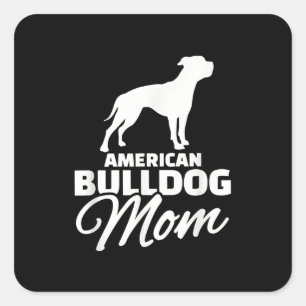 American Bulldog Ma Gifts for Bulldog Ma Vierkante Sticker