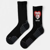 American Bulldog Owner Hondenliefhebber Aangepaste Sokken (Links)