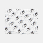 American Bulldog Pup Fleece Deken (Voorkant (Horizontaal))