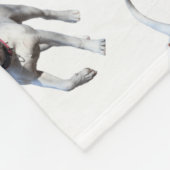American Bulldog Pup Fleece Deken (Hoek)