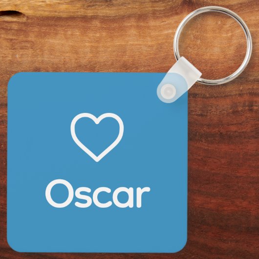 American Bulldog Rainbow Bridge Aangepaste hondenn Sleutelhanger (Achterkant)