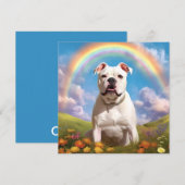 American Bulldog Rainbow Bridge aangepaste naam ho (Voorkant / Achterkant)
