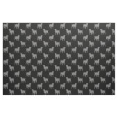 American Bulldog Silhouettes Pattern Cool Dogs Stof (Fat Quarter)