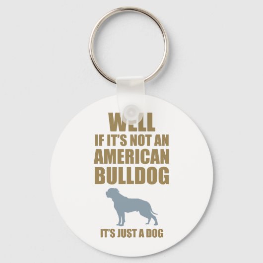 American Bulldog Sleutelhanger (Voorkant)