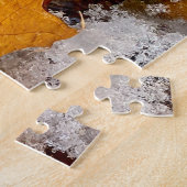American Bullfrog in Snow Puzzle Legpuzzel (Zijkant)