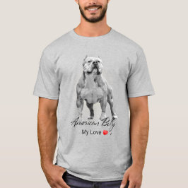 American Bully Abbildung mit Inschrift T-shirt