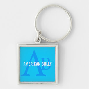 American Bully Breed Monogram Sleutelhanger