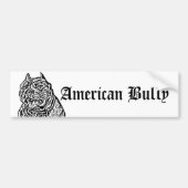 American Bully Dog bumper sticker (Voorkant)