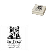 American Bully Dog, het adres van de douaneretour, Rubberstempel (Gestempeld)