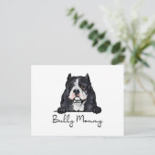 American Bully Dog mammie Briefkaart (Staand voorkant)