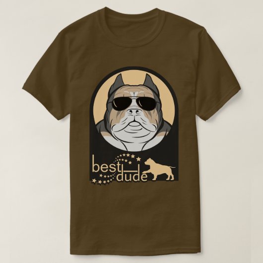 American Bully Hondenliefhebbers Cadeaus T-shirt (Design voorkant)