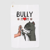 American Bully Mam Cute Dog Mama Funny Women Golfhanddoek (Voorkant)