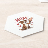 American Bully Mam Cute Dog Mama Funny Women Kartonnen Onderzetters (Schuin)