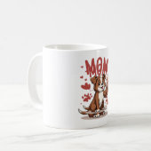 American Bully Mam Cute Dog Mama Funny Women Koffiemok (Voorkant links)