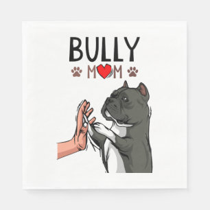 American Bully Mam Cute Dog Mama Funny Women Servet